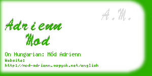 adrienn mod business card