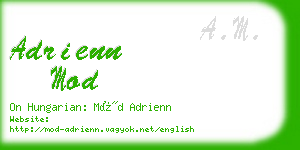 adrienn mod business card